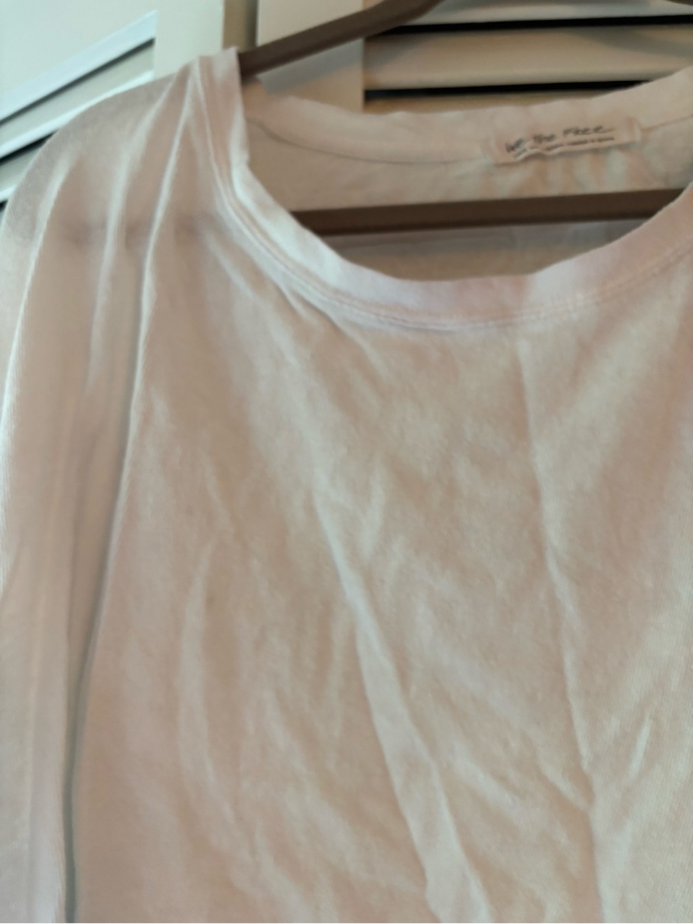 We The Free Cream Oversized Draped Crewneck shirt - Picture 4 of 4